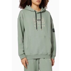 P.E. Nation Endurance Hoodie in Organic Cotton Green Small